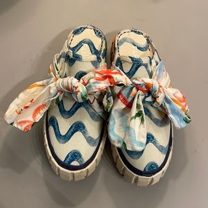 Farm Rio Copacabana Mule Bow Platform Slide Sneaker